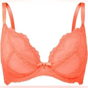 Gossard NWT Neon Coral Superboost Lace Underwire Bra